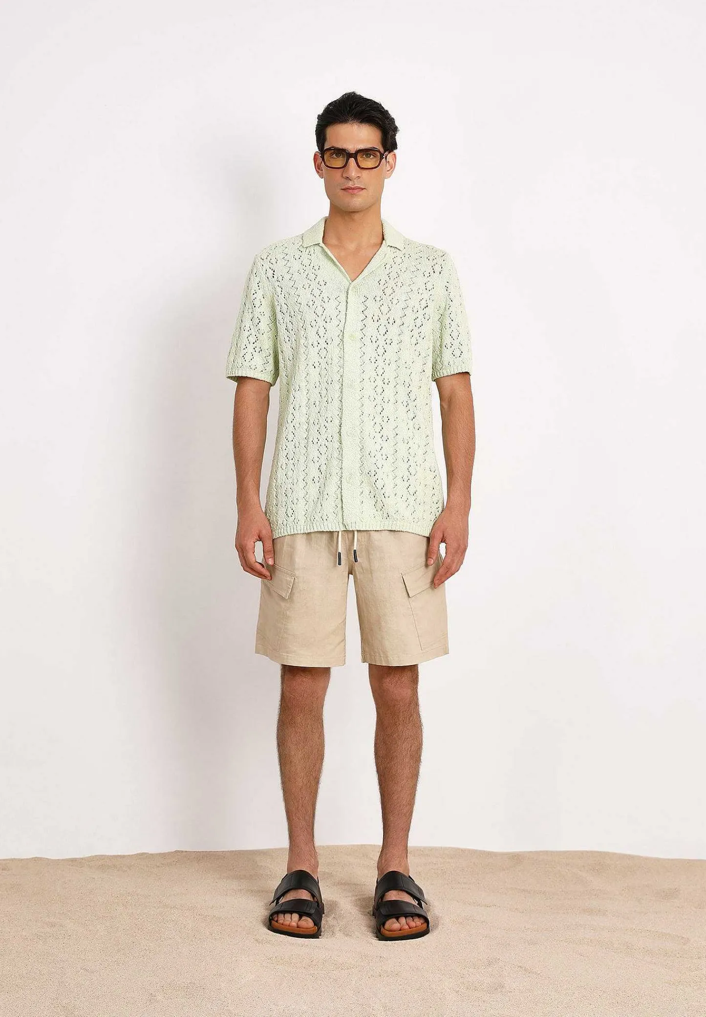 oas__bermudas_cargo_linen_0.webp Outlet Scalpers Oas | Bermudas Cargo Linen