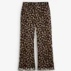 New Scalpers Pantalon Animal Print Bajo Desflecado