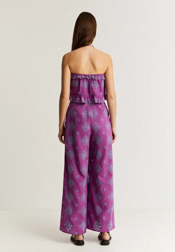 Store Scalpers Pantalon Bordado Ingles Contraste