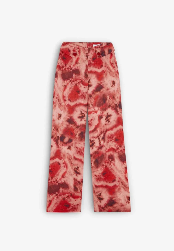 Shop Scalpers Pantalon Culotte Tie Dye Lino