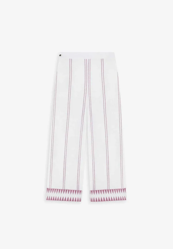Flash Sale Scalpers Pantalon Detalles Bordados Contraste