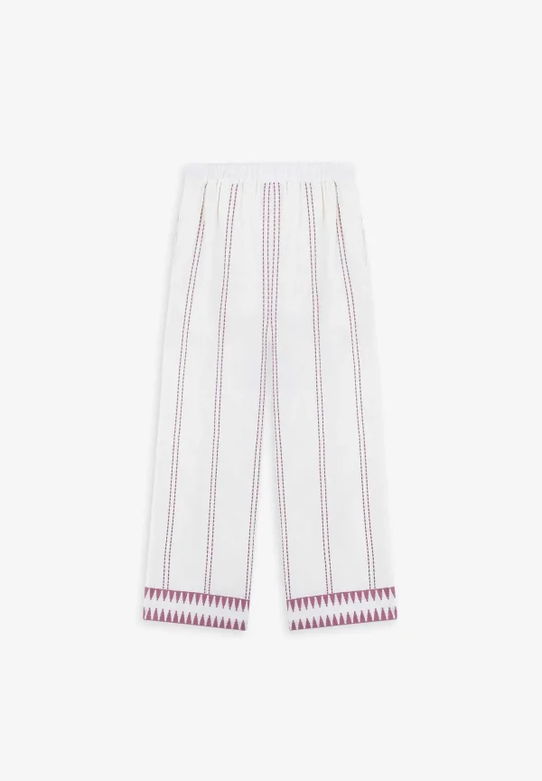 Flash Sale Scalpers Pantalon Detalles Bordados Contraste