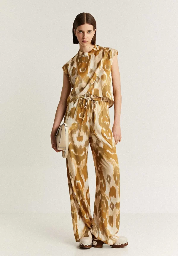 Sale Scalpers Pantalon Fluido Animal Print
