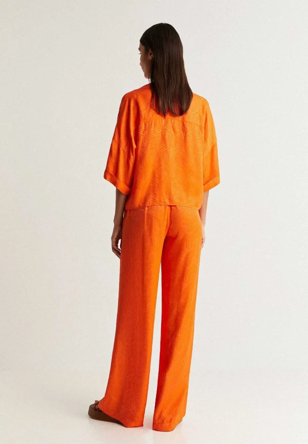 Fashion Scalpers Pantalon Fluido Detalles Geometricos