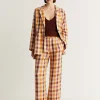 Fashion Scalpers Pantalon Vichy Lino Cuadros