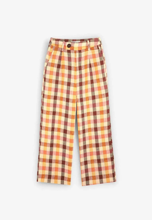 Fashion Scalpers Pantalon Vichy Lino Cuadros
