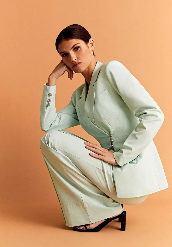 Online Scalpers Pantalon Wide Leg Botones
