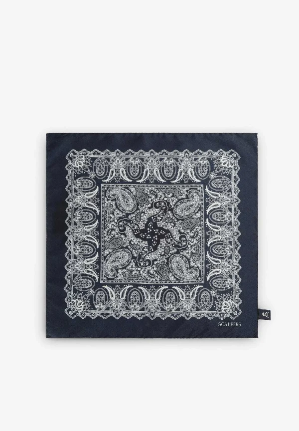 Store Scalpers Panuelo Estampado Paisley Contraste