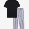 Online Scalpers Pijama Detalle Pantalon Rayas