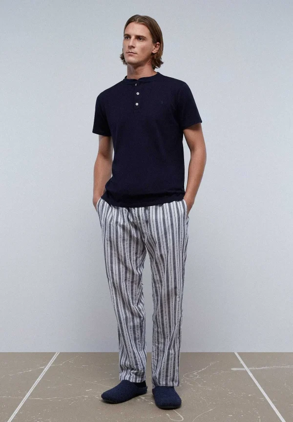 Hot Scalpers Pijama Detalle Pantalon Rayas