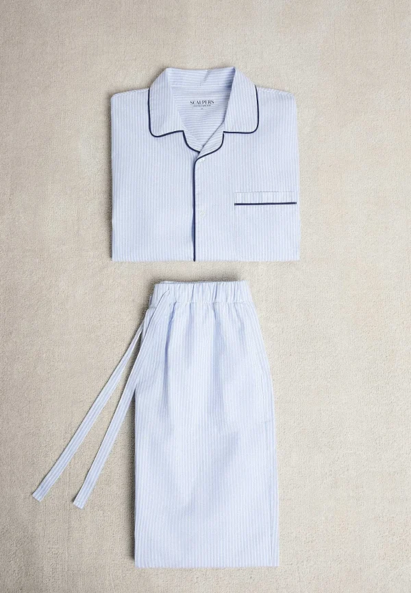 Best Sale Scalpers Pijama Rayas Ribete Contraste