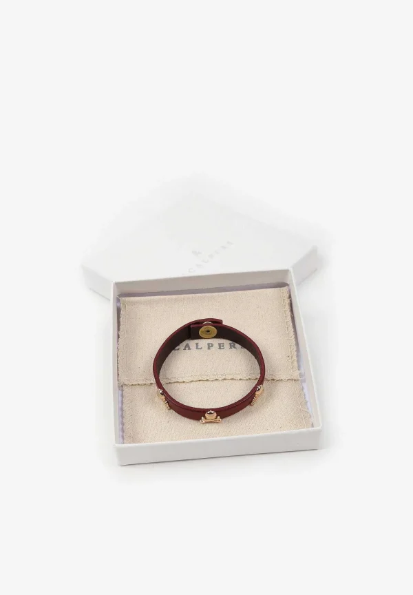 Cheap Scalpers Pulsera Piel Calaveras