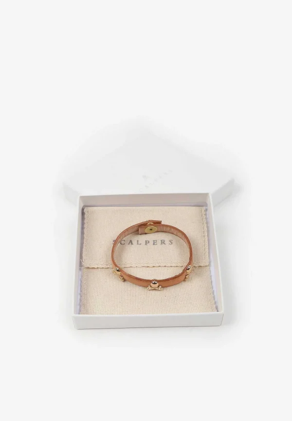 Store Scalpers Pulsera Piel Calaveras