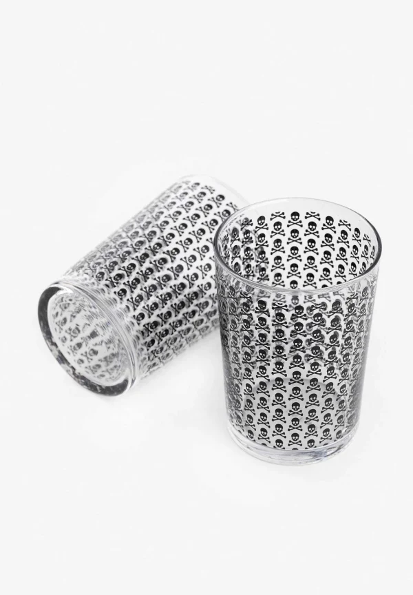 Clearance Scalpers Set Vasos Sidra Calaveras All Over