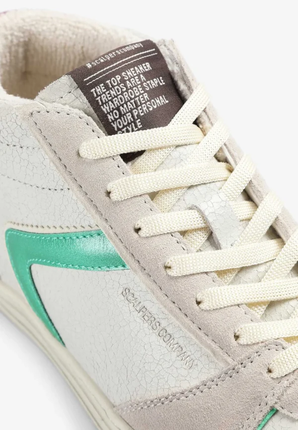 Discount Scalpers Sneakers Altas Detalles Metalizados