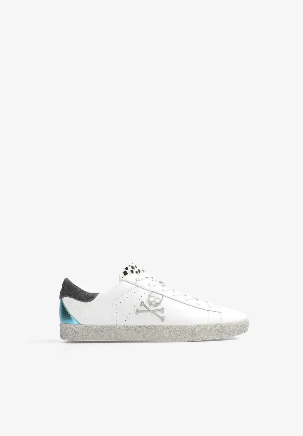 Outlet Scalpers Sneakers Bajas Detalle Animal Print