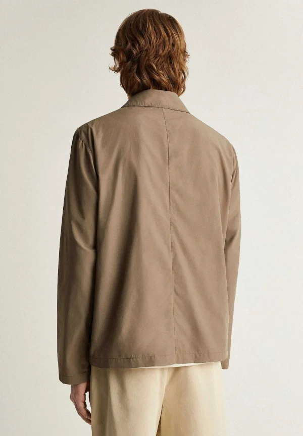 Online Scalpers Sobrecamisa Detalle Cuello Pana