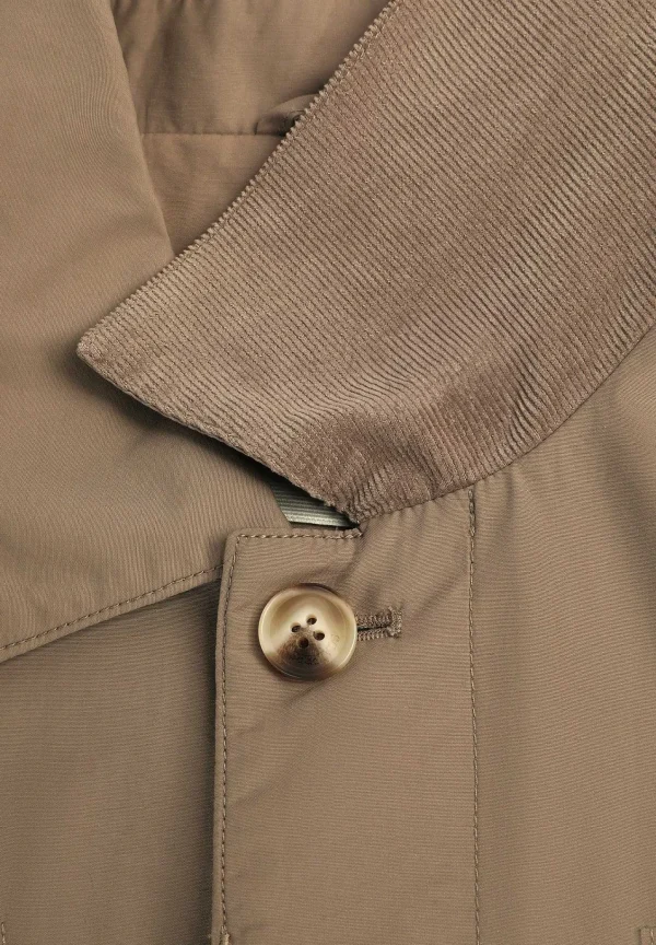 Online Scalpers Sobrecamisa Detalle Cuello Pana