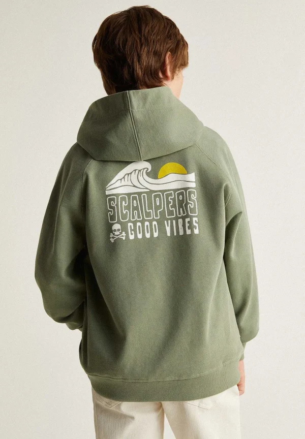 Sale Scalpers Sudadera Capucha Detalle Cuello