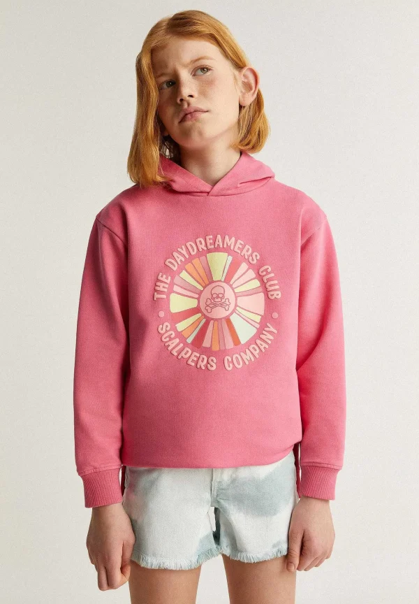 Fashion Scalpers Sudadera Capucha Detalles Print Puff