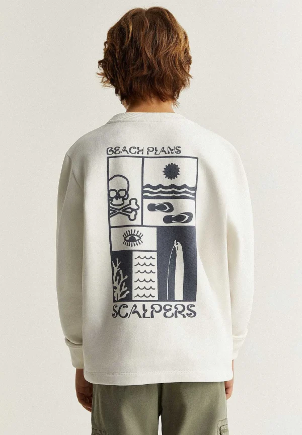 Cheap Scalpers Sudadera Print Contraste