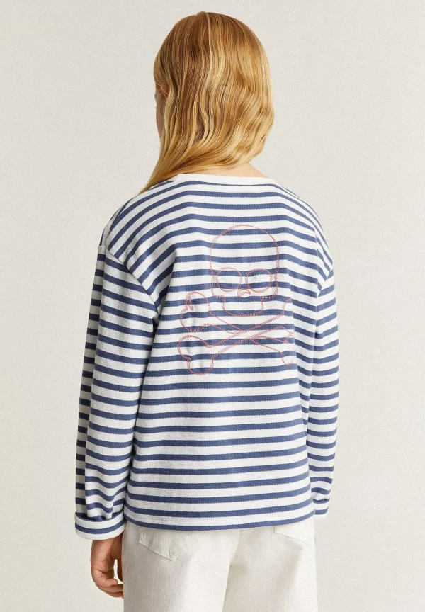 Outlet Scalpers Sudadera Rayas Calavera Contorno
