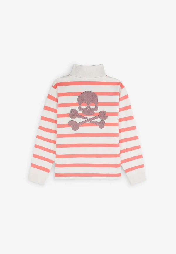 Fashion Scalpers Sudadera Rayas Detalle Cremallera