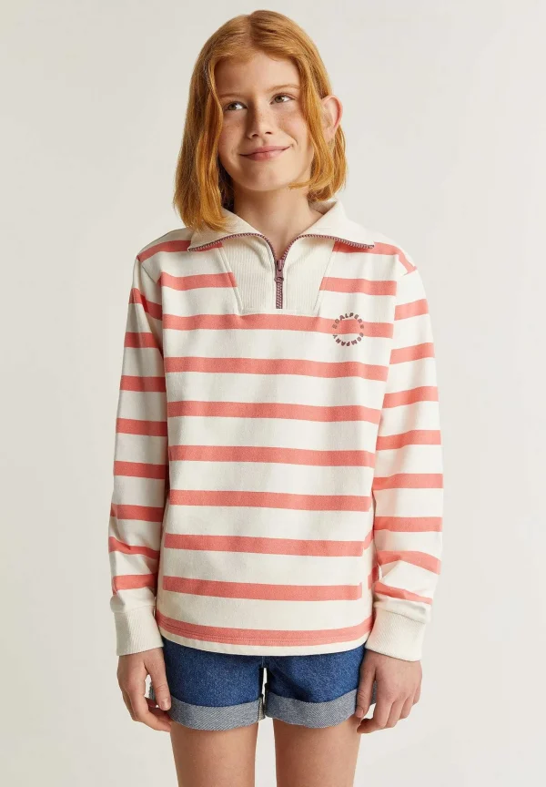 Fashion Scalpers Sudadera Rayas Detalle Cremallera