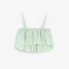 Flash Sale Scalpers Top Cropped Volantes