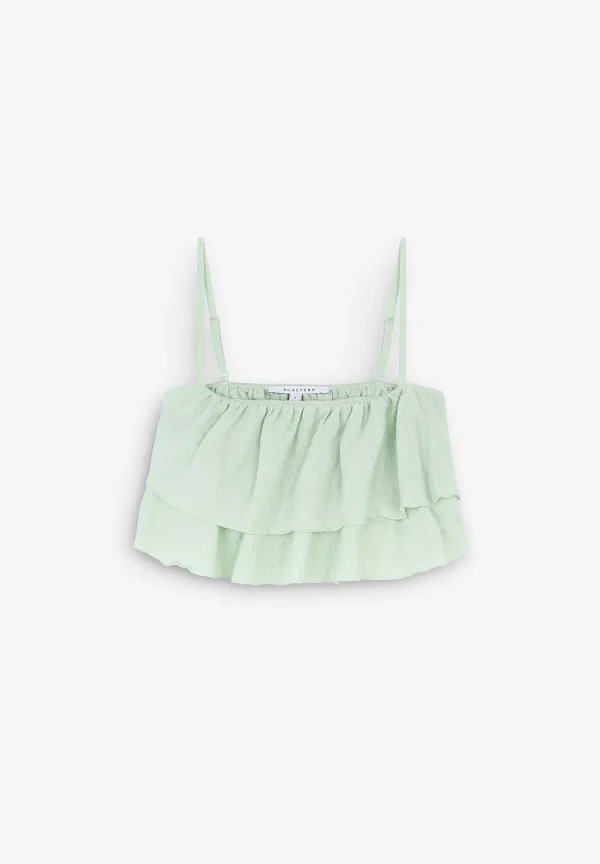 Flash Sale Scalpers Top Cropped Volantes