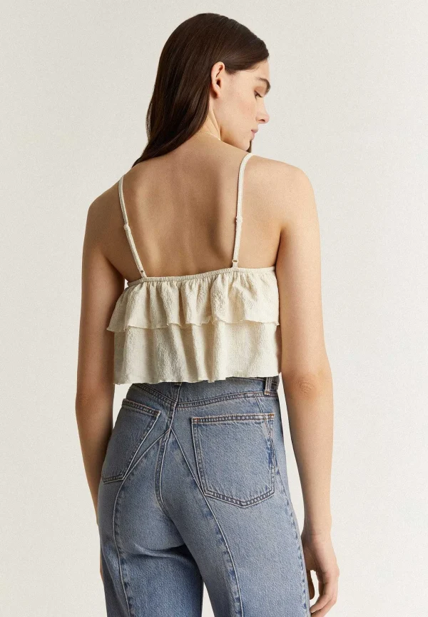 Discount Scalpers Top Cropped Volantes