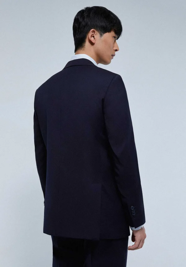 Sale Scalpers Traje Clasico Lana Azul Marino