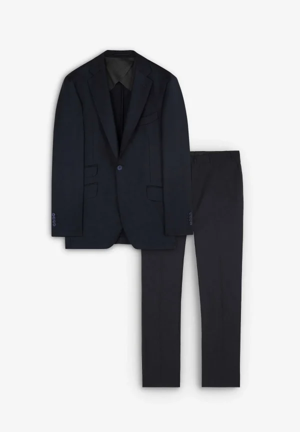 Fashion Scalpers Traje Estructura Azul Marino Lana