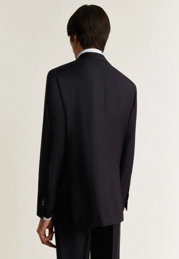 Fashion Scalpers Traje Estructura Azul Marino Lana
