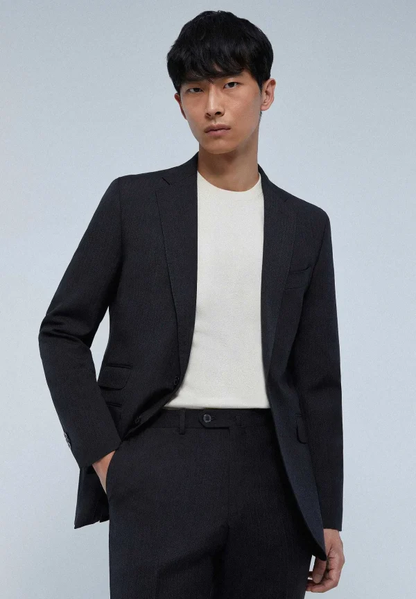 Fashion Scalpers Traje Estructura Gris Lana