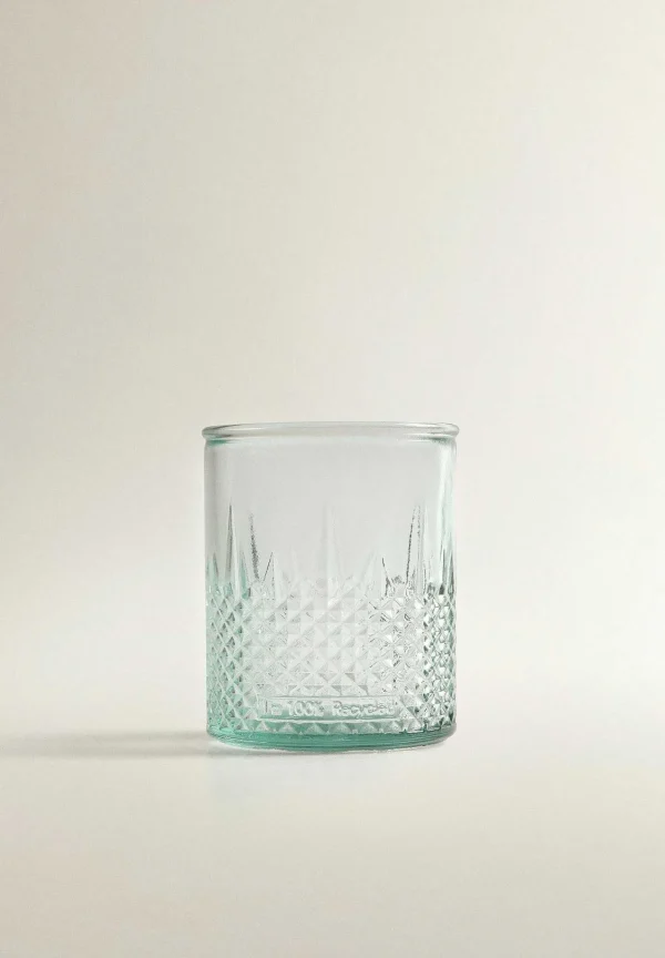 Best Scalpers Vaso Cristal Dibujo Relieve