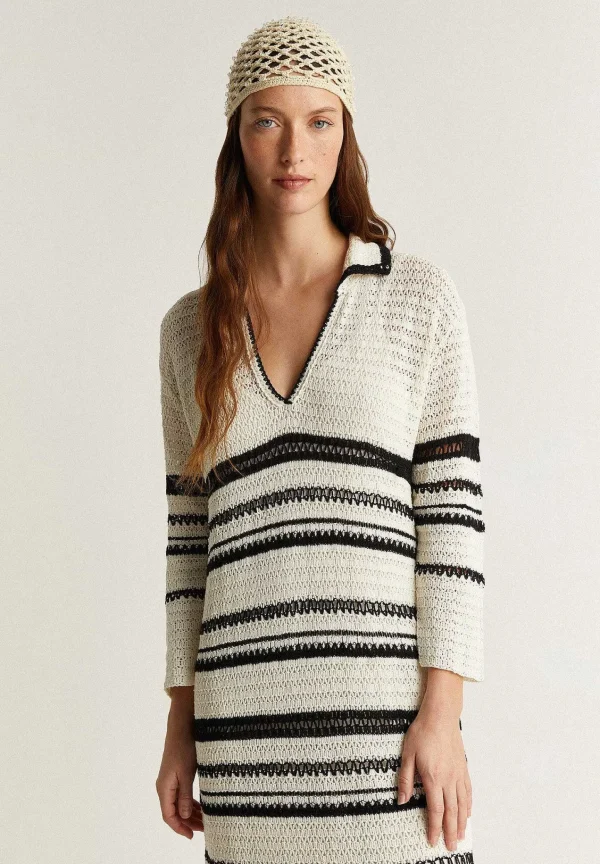 Store Scalpers Vestido Crochet Cuello Polo