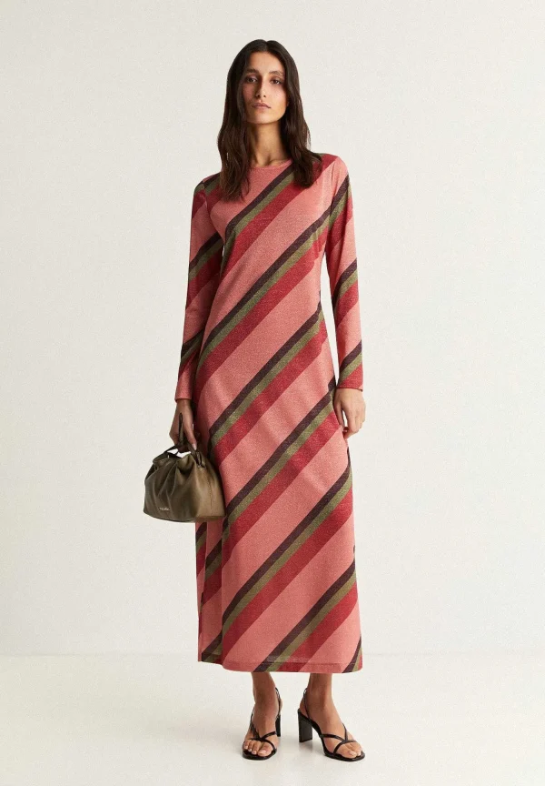 Store Scalpers Vestido Lurex Rayas Contraste