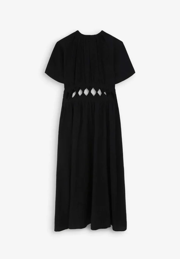 Clearance Scalpers Vestido Midi Aberturas Cintura