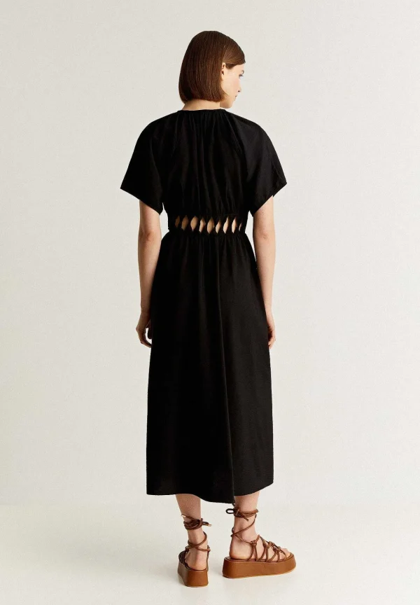 Clearance Scalpers Vestido Midi Aberturas Cintura