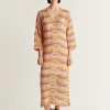 Best Scalpers Vestido Midi Crochet Multicolor