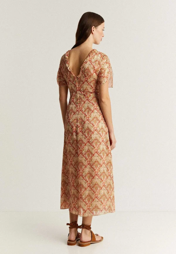 Best Sale Scalpers Vestido Midi Frunce Frontal