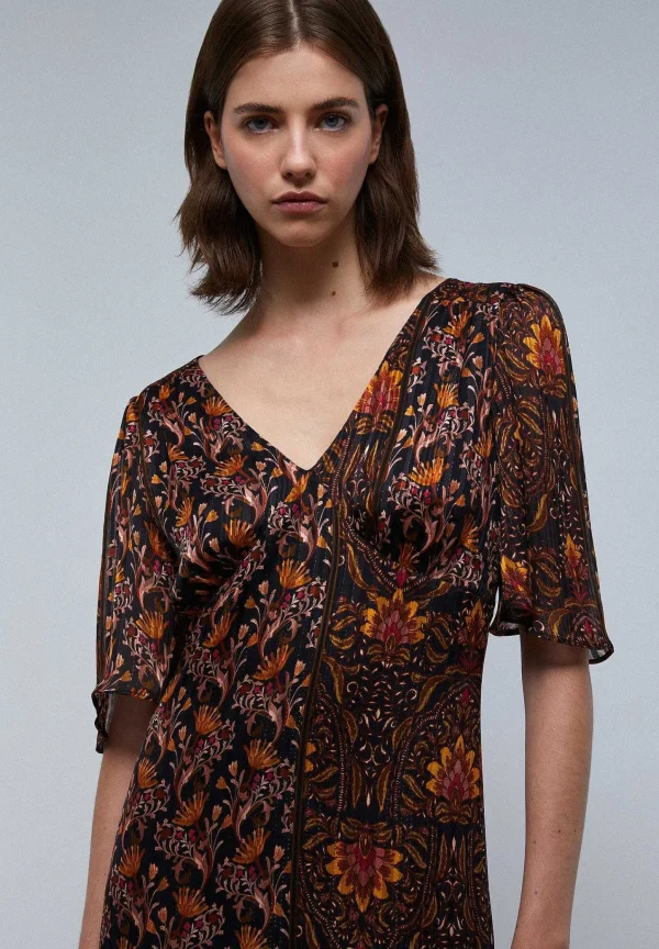 Cheap Scalpers Vestido Midi Lurex Detalle Espalda