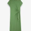 Outlet Scalpers Vestido Midi Nudo Delantero