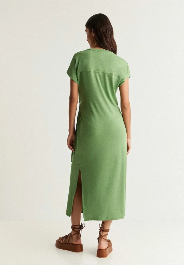 Outlet Scalpers Vestido Midi Nudo Delantero