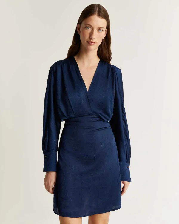 Best Sale Scalpers Vestido Mini Satinado Arrugado