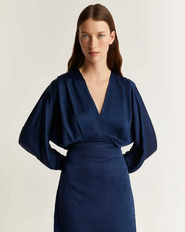 Best Sale Scalpers Vestido Mini Satinado Arrugado