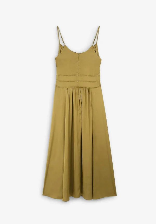 Fashion Scalpers Vestido Slip Frunces