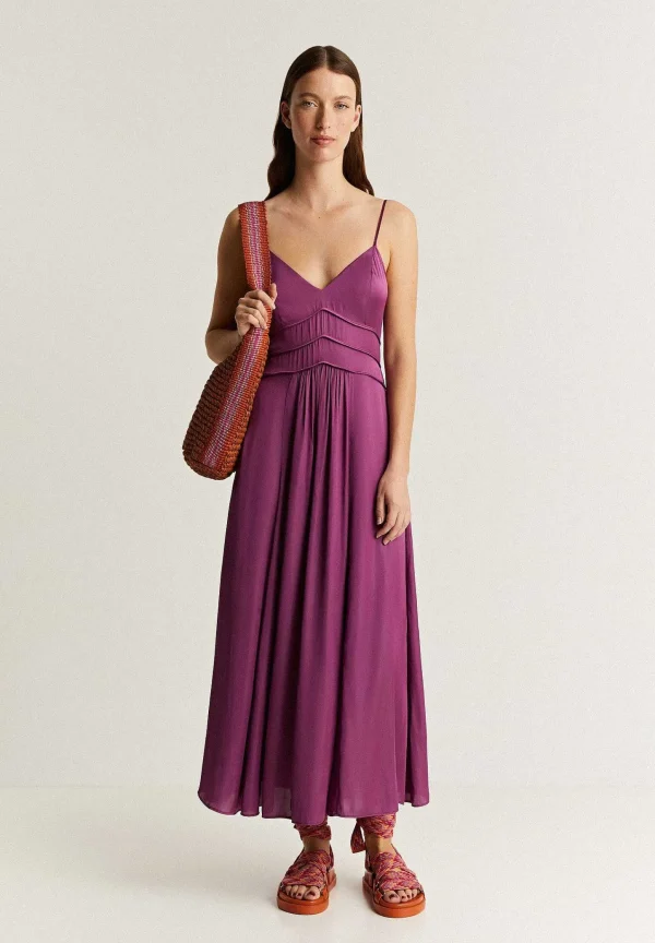 Fashion Scalpers Vestido Slip Frunces